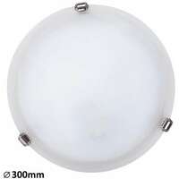 RABALUX Alabastro plafonjeraD30 E27 60Wbelo/hrom