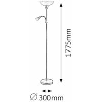 RABALUX Pearl clas podna lampa sa citacem E27 60W+E14 40