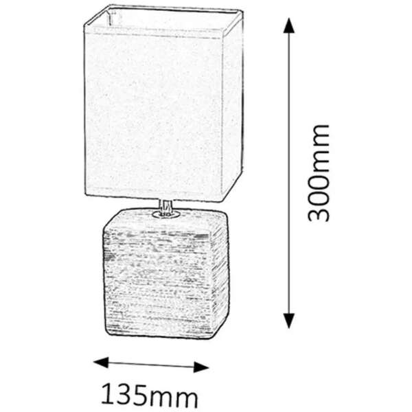 RABALUX Orlando stona lampa E14 max40W sivo