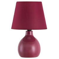 RABALUX Ingrid keramicka stona lampa E14 tamno crvena