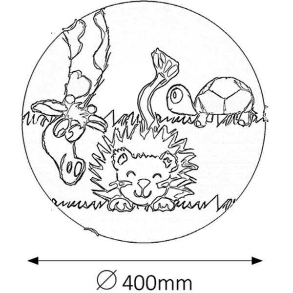RABALUX Leon plafonjera D40 E27 2x60W