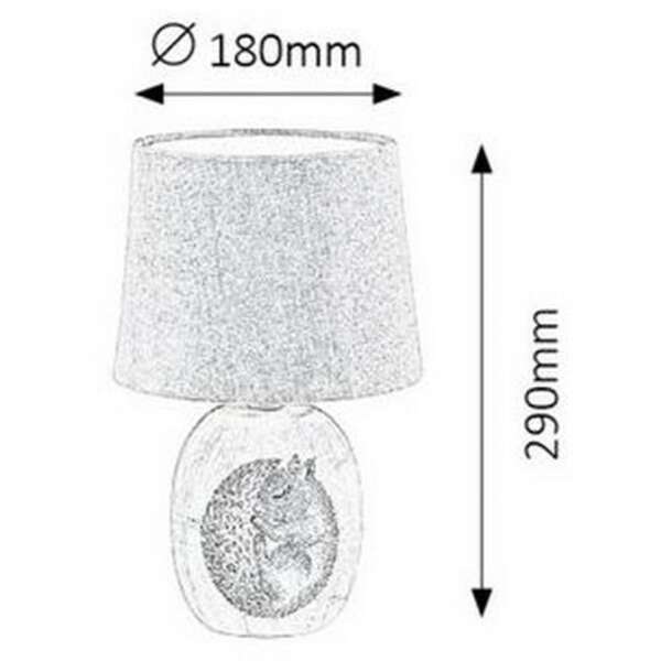 RABALUX Dorka keramicka stona lampa E14 1x40W, braon