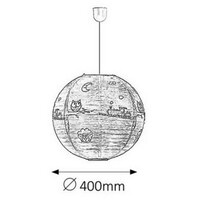 RABALUX Shepherd papirna Visilica D40