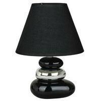 RABALUX Salem keramicka stonaE14 40W crno-srebro
