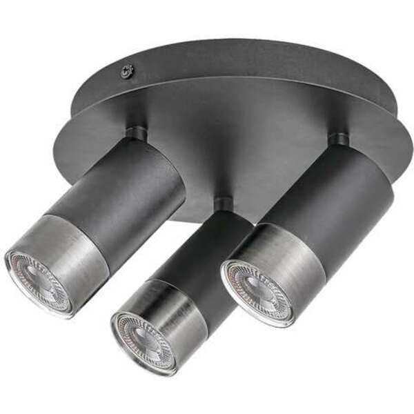 RABALUX Zircon, unutrašnja metal plafonjera spot, 3xGU10