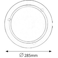 RABALUX Ufo plafonjera D29 E27 60W belo opal