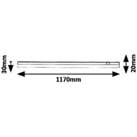 RABALUX Greg cabinetlight LED 16W 4000K 117cm bela