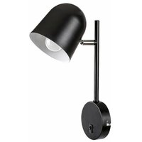 RABALUX Egon, unutrašnja metalna zidna lampaa, E14 crna
