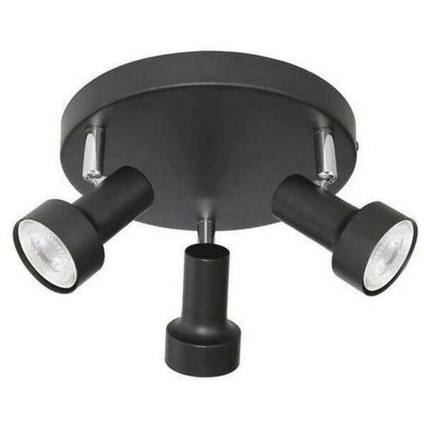 RABALUX Konrad spot, GU10 3X MAX 50W, crna
