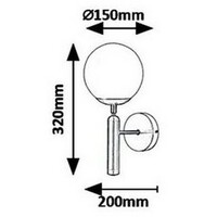 RABALUX Divina zidnaE14 MAX 9W