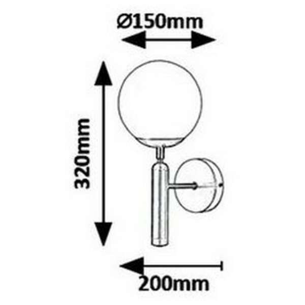 RABALUX Divina zidnaE14 MAX 9W