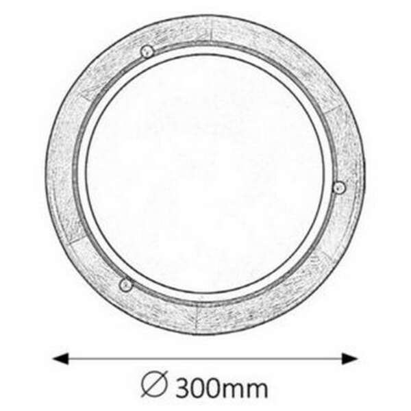 RABALUX Fa Ufo plafonjera D30 E27 60W hrast opal