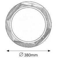 RABALUX Fa Ufo plafonjeraD38 E27 2x60W nature opal