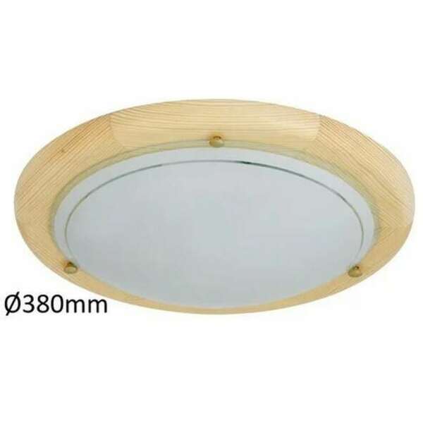 RABALUX Fa Ufo plafonjeraD38 E27 2x60W nature opal