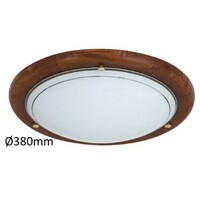 RABALUX Fa Ufo plafonjera D38 E27 2x60W hrast opal