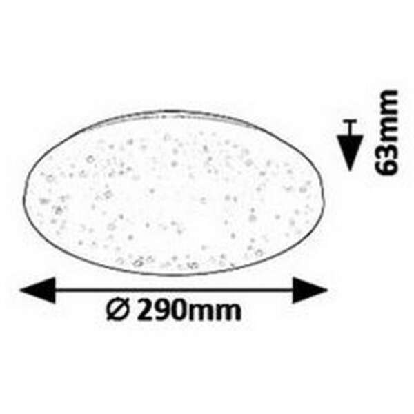 RABALUX Rob plafonjera LED 20W 4000K 29 cm zvezdano