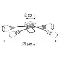 RABALUX Elite spot E14 4x max40W bronza
