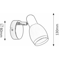RABALUX Elite spot E14 1x40W hrom