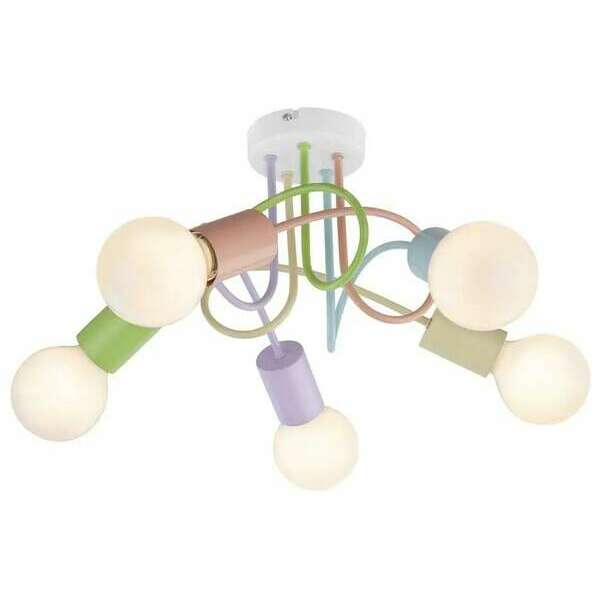 RABALUX Linett, plafonjera, E14 5X MAX 40W, multic