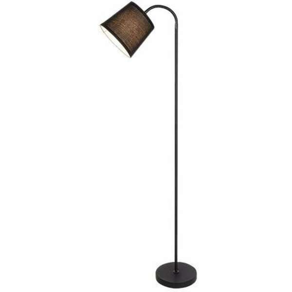 RABALUX Godric, podna E27 crna metal/textil abažur crna 141 cm