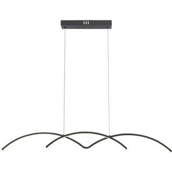 RABALUX River, LED visilica, 40W, 4000K, mat crna metal