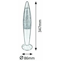 RABALUX Glitter Rainbow lava lampa