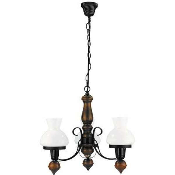 RABALUX Petronel  luster E27, 3x60W crno