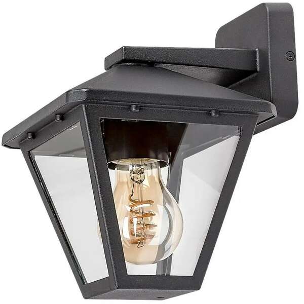 RABALUX Paravento spoljna zidna lampa crna aluminijumska E27 40W 2