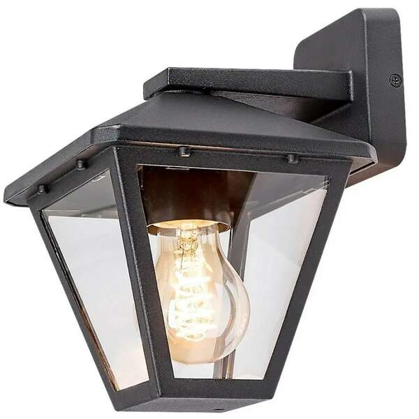 RABALUX Paravento spoljna zidna lampa crna aluminijumska E27 40W 2