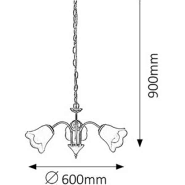 RABALUX Rafaella luster E14 3x40W