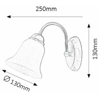 RABALUX Francesca zidna lampa E14 40W