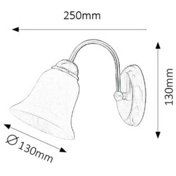 RABALUX Francesca zidna lampa E14 40W