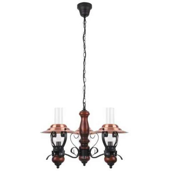 RABALUX Enna  visilica E14 3x40W crno-bakar