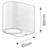 RABALUX Chile spoljna zidna lampa GU10 35W IP44 3