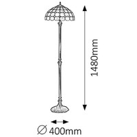 RABALUX Marvel podna lampa E27 2x60W