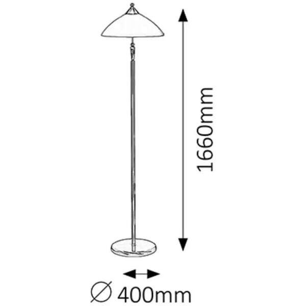 RABALUX Regina podna lampa E27 60W bronza
