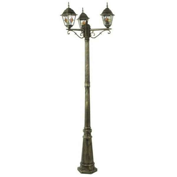 RABALUX Monaco kandilaber, visina 195cm, 3xE27 staro zlato