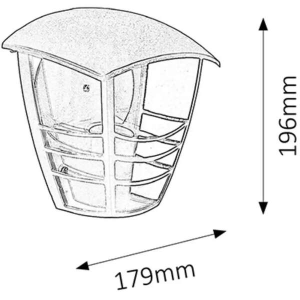 RABALUX Marseille spoljna zidna lampa E27 60W IP44