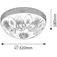RABALUX Annabella plafonska lampa E27 2x60W bronza