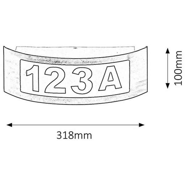 RABALUX Innsbruck spoljna E27 14W staro zlato IP44
