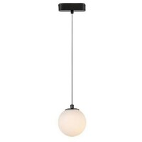 RABALUX LiTrack Pendant01W, šinska visilica kugla LED 5W, 400lm, 3000K, v120cm, p10cm, DC 24V
