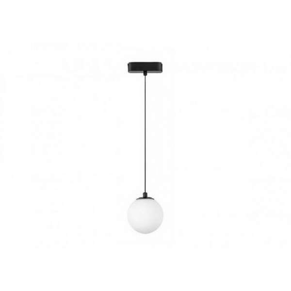 RABALUX LiTrack Pendant02N, šinska visilica kugla LED 5W, 400lm, 4000K, v120cm, p10cm, DC 24V