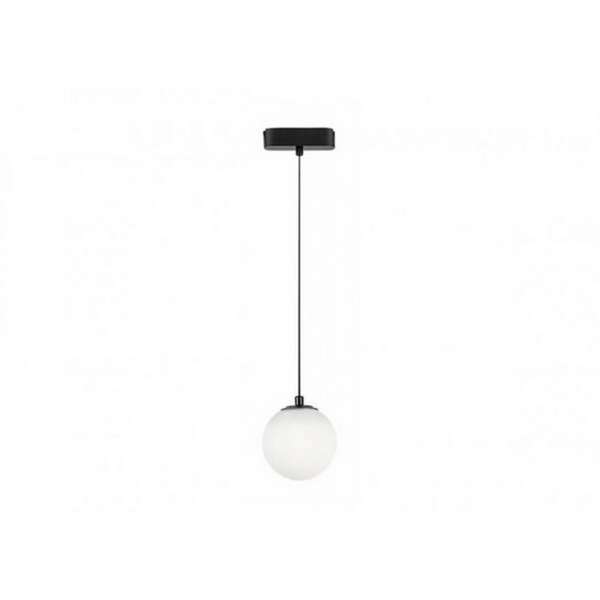 RABALUX LiTrack Pendant02N, šinska visilica kugla LED 5W, 400lm, 4000K, v120cm, p10cm, DC 24V