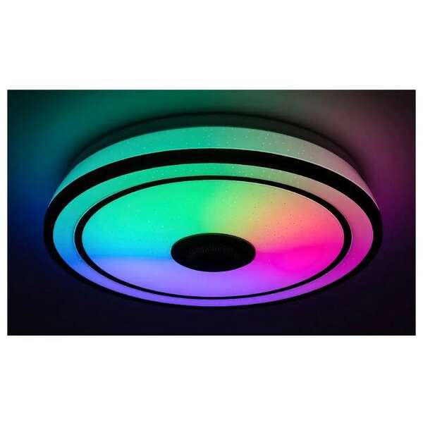 RABALUX Nikolaus, plafonska lampa, crna 24W, 1600lm-2400lm, 3000-6500K IP20