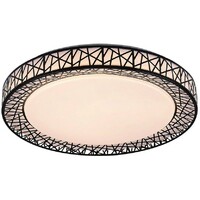 RABALUX Nilin, LED plafonjera 48W, 3400lm, CCT 3000-6500K, 49cm,  daljinski, dimabilna, crna metal