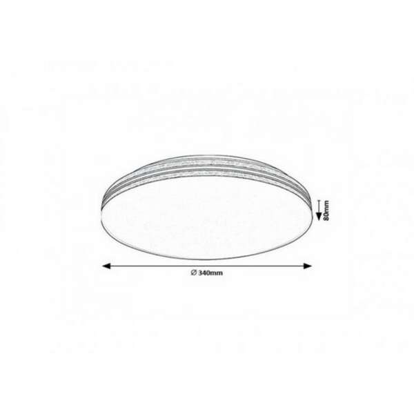 RABALUX Oscar2 plafonjera 18W okrugla  2