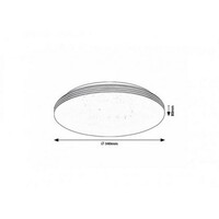 RABALUX Oscar2 plafonjera 18W okrugla zvezdani efekat 2