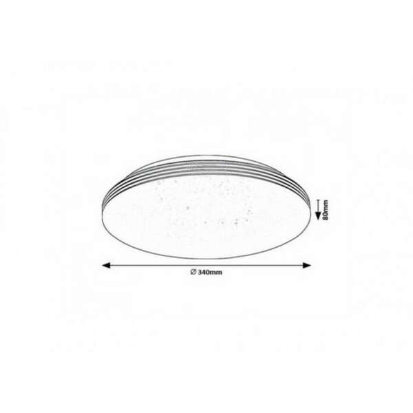 RABALUX Oscar2 plafonjera 18W okrugla zvezdani efekat 2