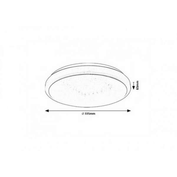 RABALUX Trevor2 plafonjera LED18W D33 5cm
