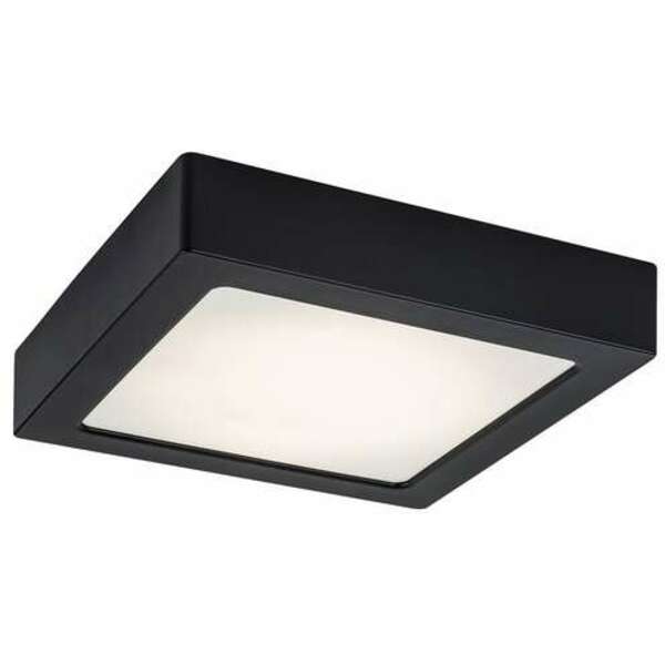 RABALUX Shaun2 plafonjera 15W 4000K crna cetvrtasta